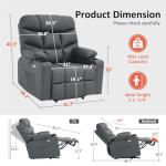 MCombo Power Lift Recliner for Big Seniors