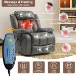 Dual Motor Power Lift Recliner for Seniors - Grey