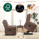 Large Power Lift Recliner with Massage and Heat