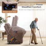 Large Power Lift Recliner with Massage and Heat