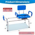 Swivel Sliding Shower Chair for Easy Transfers