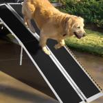 9FT Non-Slip Aluminum Wheelchair Ramp, 600lbs Capacity