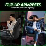 Ergonomic Gaming Chair with Lumbar Support and Swivel