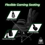 Ergonomic Gaming Chair with Lumbar Support and Swivel
