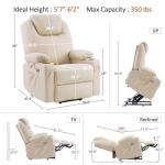 MCombo Large Dual Motor Power Lift Recliner Sofa