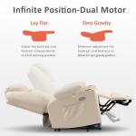 MCombo Large Dual Motor Power Lift Recliner Sofa