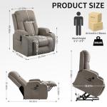 Power Lift Recliner Chair with Heat and Massage