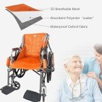 KOEYNUE Comfortable Lift Chair Transfer Sling - Orange