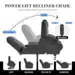 Oversized Power Lift Chair with Heat & Massage