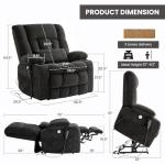 Electric Lift Recliner Chair with Massage and Heat