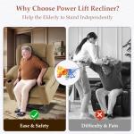 Triple Motor Wide Power Lift Recliner Chair Set