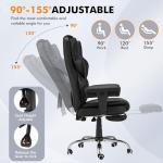 HOMREST Ergonomic Massage Office Chair with Footrest