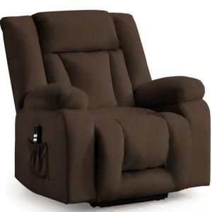 Oversize Dual Motor Power Lift Recliner with Massage