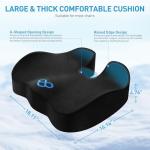 BlissTrends Thick Memory Foam Seat Cushion