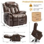 Power Lift Recliner Chair with Massage & Heat