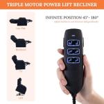 Tall Triple Motor Power Lift Recliner Chair