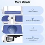 Hydraulic Patient Lift Chair with Detachable Cushion