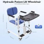 Hydraulic Patient Lift Chair with Detachable Cushion