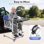 Hydraulic Patient Lift Chair with Detachable Cushion