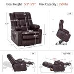 MCombo Dual Motor Lift Recliner with Massage & Heat