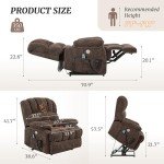 Cozyman Dual Motor Lift Recliner Chair with Massage