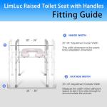 Adjustable Raised Toilet Seat with Handles