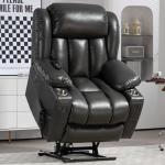 EZZUP Lay Flat Massage Lift Recliner Chair
