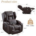 Electric Lift Recliner Chair with Massage & Heat