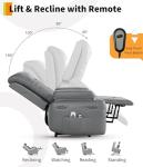 Electric Lift Recliner Chair with Heat & Massage