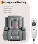 Electric Lift Recliner Chair with Heat & Massage