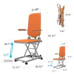 Heavy-Duty Electric Floor Lift Chair with Wheels