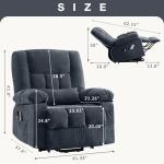 BOSMILLER Heat & Massage Power Lift Recliner Chair