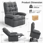 Welzona Triple Motor Power Lift Recliner Chair
