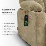 MCombo Large Dual Motor Lift Recliner with Massage
