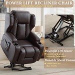 Electric Lift Recliner Chair with Massage & Heat