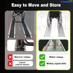 Ruedamann 7FT Portable Wheelchair Ramp with Bag