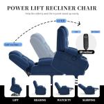 Heat & Massage Power Lift Chair Recliner for Seniors
