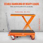 VEVOR Hydraulic Lift Table Cart - 500lbs Capacity