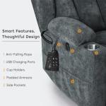 Dual Motor Lay Flat Lift Chair with Massage