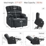 MCombo Large Power Lift Recliner Chair with Heat