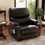 Oversized Power Lift Recliner with Heat & Massage