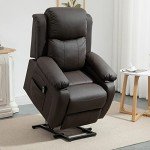 Electric Recliner Lift Chair for Elderly, Brown