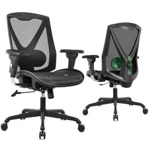 Ergonomic High-Back Gaming Desk Chair with Lumbar Support