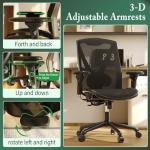 Ergonomic High-Back Gaming Desk Chair with Lumbar Support