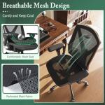 Ergonomic High-Back Gaming Desk Chair with Lumbar Support