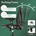 Ergonomic High-Back Gaming Desk Chair with Lumbar Support