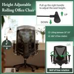 Ergonomic High-Back Gaming Desk Chair with Lumbar Support