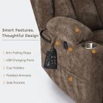 Dual Motor Lay Flat Lift Chair with Massage & Heat