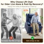 Large Power Lift Chair with Heat, Massage, USB