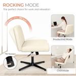 Beige Armless Adjustable Lift Chair for Home Office